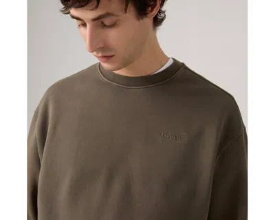 Levi's Authentic Crewneck Sweatshirt In Green