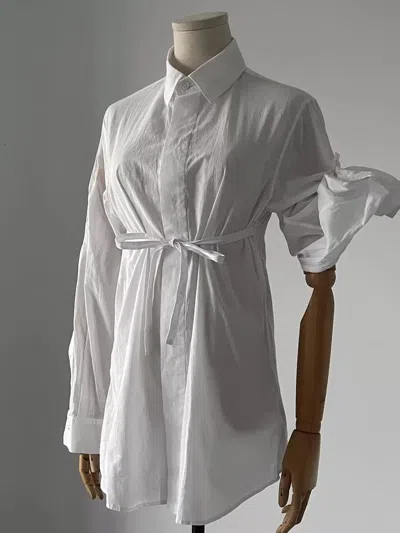 Pre-owned Ann Demeulemeester White Shirt With Flying Sleeves