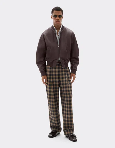 Ferrari Bomber Jacket In Nappa And Suede