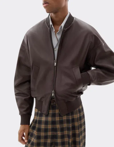 Ferrari Bomber Jacket In Nappa And Suede