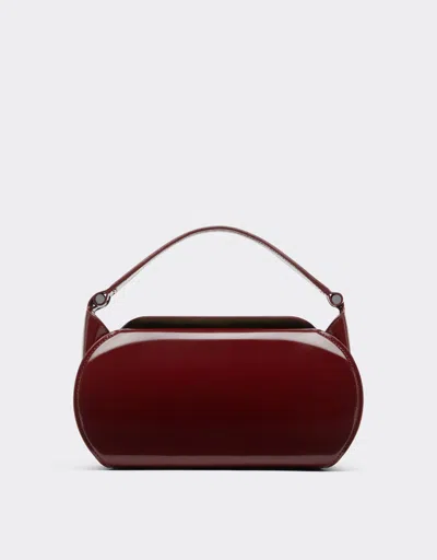 Ferrari Dino Top Handle Bag In Glossy Leather