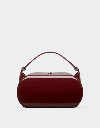 Ferrari Dino Top Handle Bag In Glossy Leather