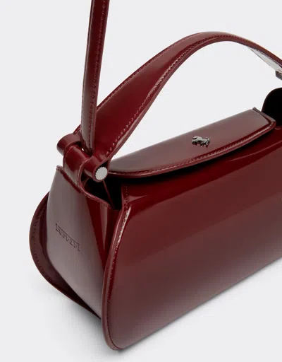 Ferrari Dino Top Handle Bag In Glossy Leather