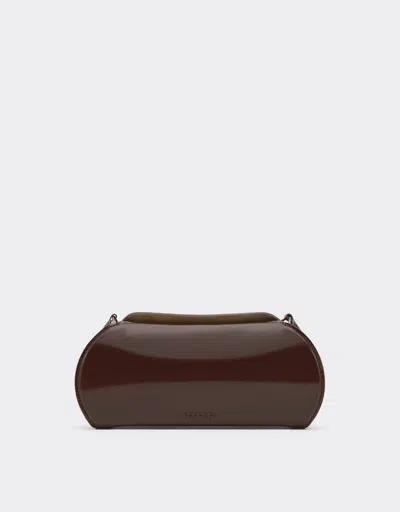 Ferrari Dino Leather Wallet With Shoulder Strap