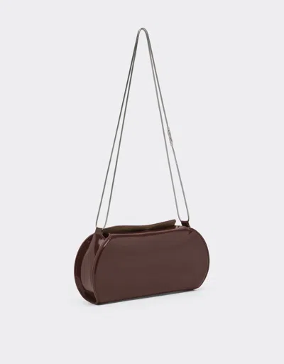 Ferrari Dino Leather Wallet With Shoulder Strap