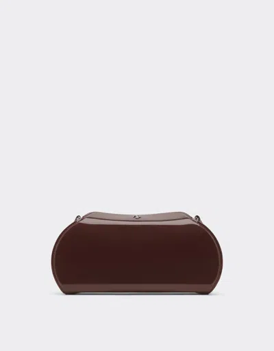 Ferrari Dino Leather Wallet With Shoulder Strap