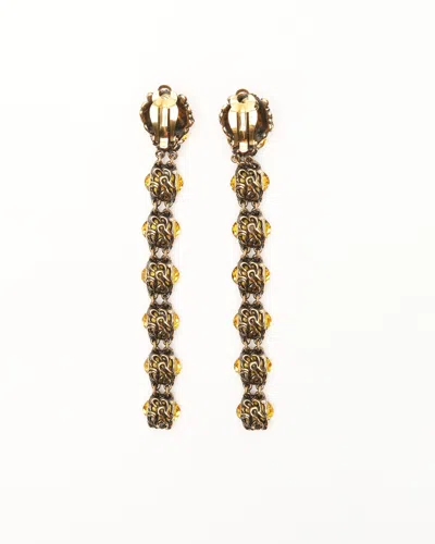 Gucci Lion Head Crystal Clip-on Earrings