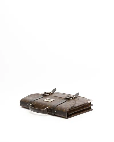 Pre-owned Louis Vuitton Monogram Macassar Larry Business Bag