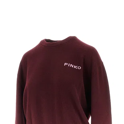 Pinko L And Cashmere Sweater With Logo
