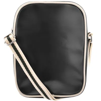 Fred Perry Black Canvas Crossbody Bag