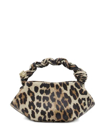 Ganni Bou Bag Mini Woman Leopard Print