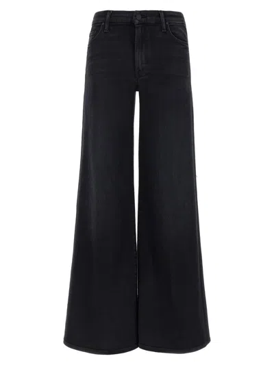 Mother The Roller Sneak Jeans In Black
