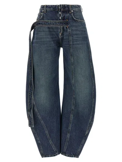 Jean Paul Gaultier 'the Blue Denim Strap' Jeans