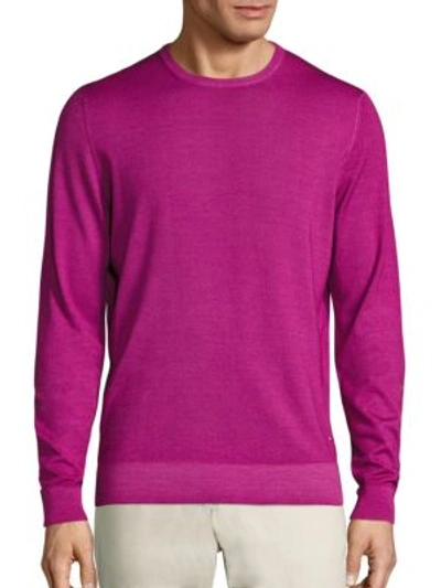 Ferragamo Ciclamino Knit Cashmere Blend Sweater In Garnet
