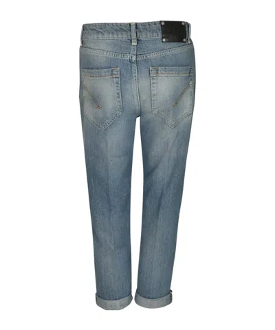 Dondup Button-front Denim Trousers In Gray
