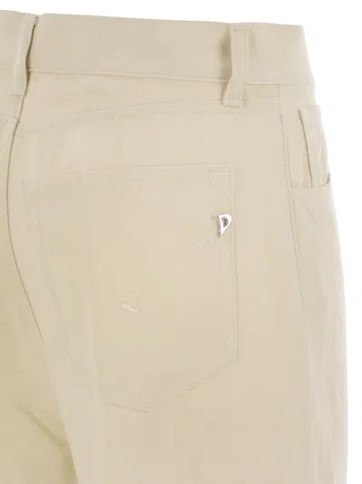 Dondup Flared Trousers In Neutral