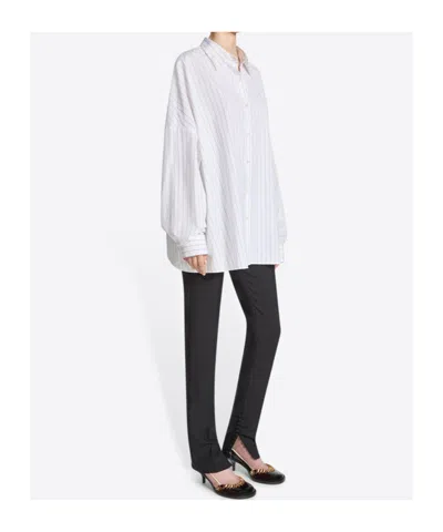 Dries Van Noten Pinstripe Button-down Shirt In Soft Viscose-cotton Blend