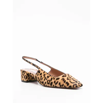 Aquazzura Décolleté New Purist Sling 50 In Brown