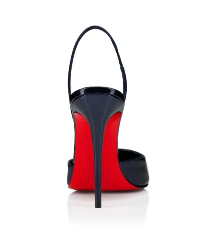 Christian Louboutin Kate Max O Sling 100 Leather Slingback Pump In Black
