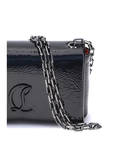 Christian Louboutin Loubi54 Patent Crossbody In Purple