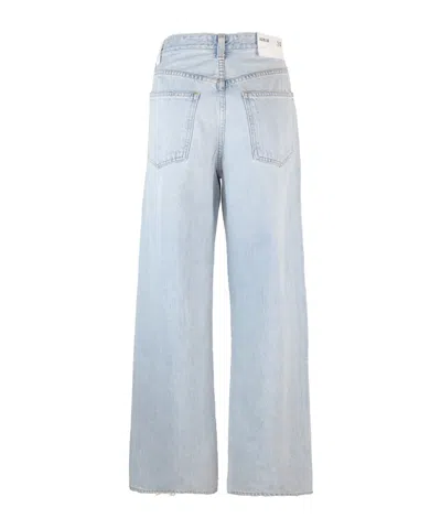 Agolde Twisted Open-and-closed Wrangler Jeans In Blue