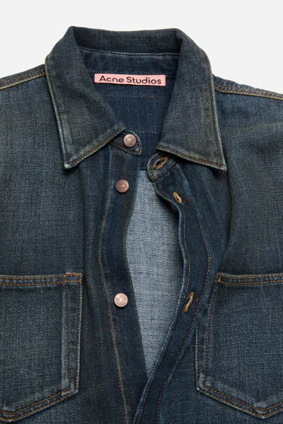 Acne Studios Denim Button-up Shirt In Blue