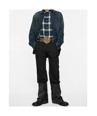 Acne Studios Denim Button-up Shirt In Blue
