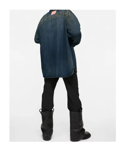 Acne Studios Denim Button-up Shirt In Blue