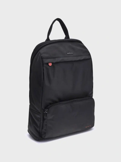 Kiton Backpack With Adjustable Straps And Front Pocket In Black