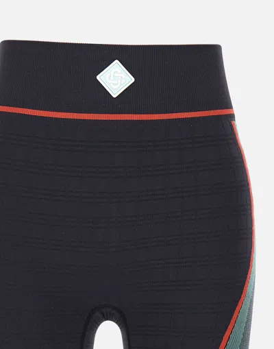 Casablanca Seamless Ribbed Stretch Shorts