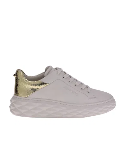 Jimmy Choo White Calf Leather Bos Taurus Chunky Sneakers