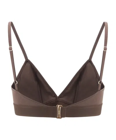 Tom Ford Triangle-shape Bra In Brown