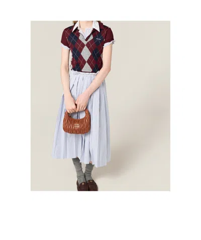 Miu Miu Matelasse Quilted Top Handle Hobo Bag