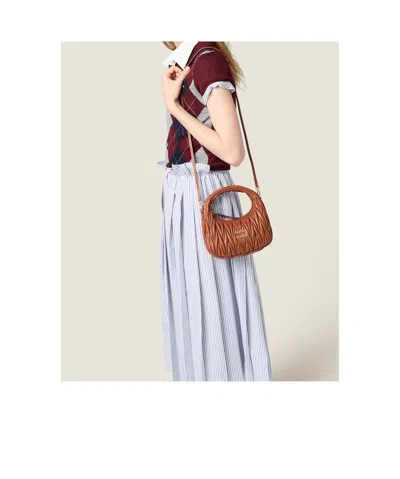 Miu Miu Matelasse Quilted Top Handle Hobo Bag