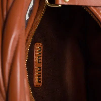 Miu Miu Matelasse Quilted Top Handle Hobo Bag