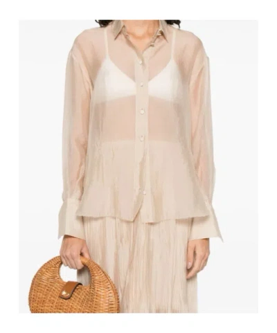 Forte Forte Organze Shirt In Nude