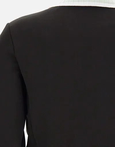 Casablanca Black Viscose Track Jacket In Black