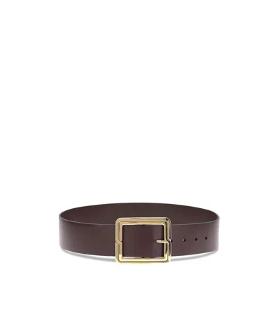 Etro Leather Belt In Brown