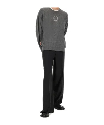 Moschino Wool And Cashmere Pullover In Gray