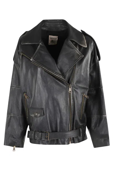 Semicouture Semi Couture Ruby Bomber Jacket In Black