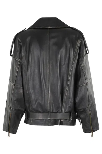 Semicouture Semi Couture Ruby Bomber Jacket In Black