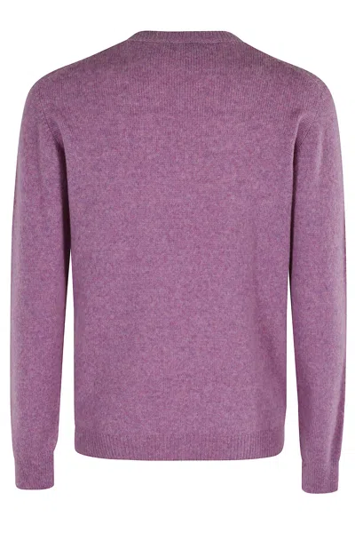 Roberto Collina Classic Crew Neck Sweater In Purple