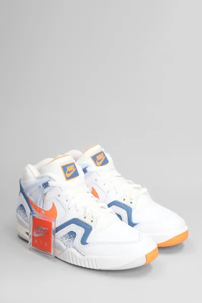Nike Air Tech Challenge Sneakers In White Leather In White