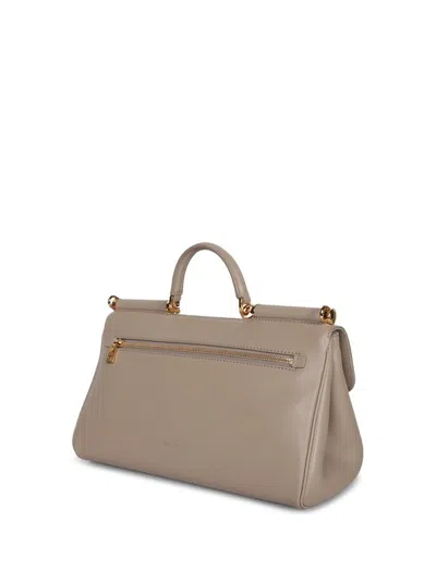 Dolce & Gabbana Sicily Medium Hand Bag In Brown