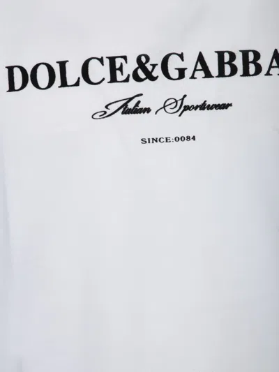 Dolce & Gabbana Men Logoed T-shirt In White