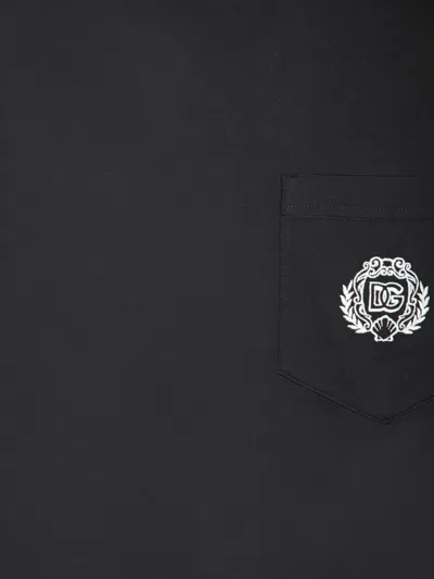 Dolce & Gabbana Pocket T-shirt In Black
