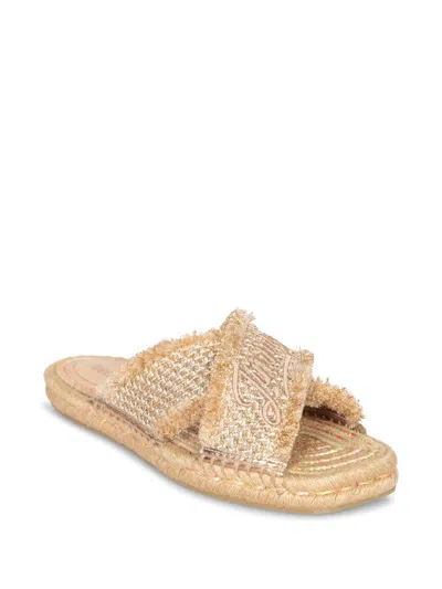 Jimmy Choo Aciel Woven Flat Sandals In Neutral