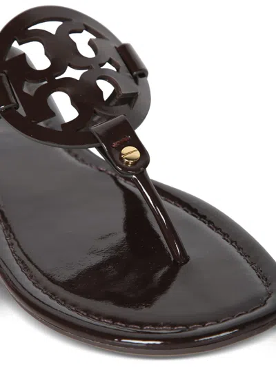 Tory Burch Glossy Patent T-strap Sandals