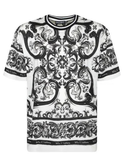 Dolce & Gabbana Maiolica T-shirt In Black