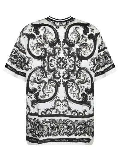 Dolce & Gabbana Maiolica T-shirt In Black